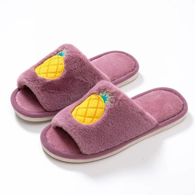 Open-Toed Fruit Slippers, Five Styles, US Men 3.5-6.5/Women 5.5-8 plush toy – – Pineapple – Image 10 | Plushie Produce