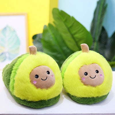 Plush Avocado Children's Slippers, Ages 7-9 plush toy – – Small – Image 5 | Plushie Produce