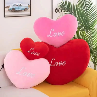 Plush Conversation Heart Throw Pillow - Three Colors and Sizes plush toy – – – Image 5 | Plushie Produce