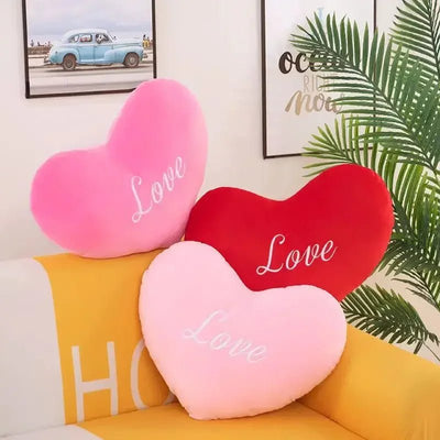 Plush Conversation Heart Throw Pillow - Three Colors and Sizes plush toy – – – Image 6 | Plushie Produce