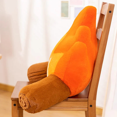 Plush Fire Backrest – Soft Plush Cartoon Flame with Log Arms plush toy – – – Image 5 | Plushie Produce