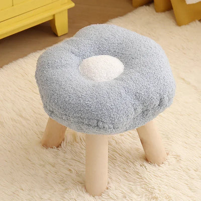 Plush Flower Stool – Five Colors - Cute, Comfy, and Functional plush toy – – Blue – Image 8 | Plushie Produce