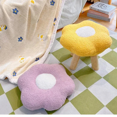Plush Flower Stool – Five Colors - Cute, Comfy, and Functional plush toy – – – Image 3 | Plushie Produce