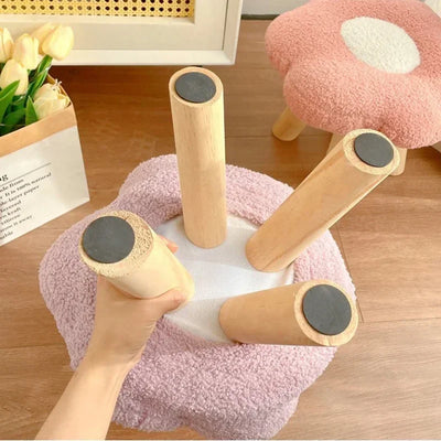 Plush Flower Stool – Five Colors - Cute, Comfy, and Functional plush toy – – – Image 4 | Plushie Produce
