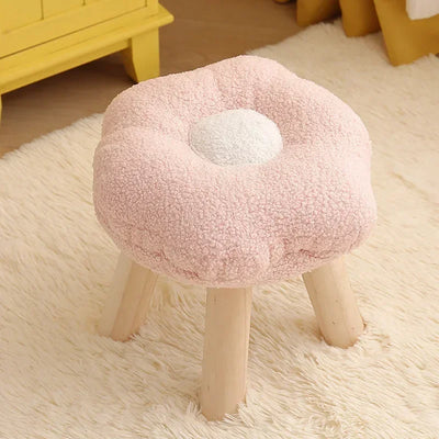 Plush Flower Stool – Five Colors - Cute, Comfy, and Functional plush toy – – Pink – Image 7 | Plushie Produce