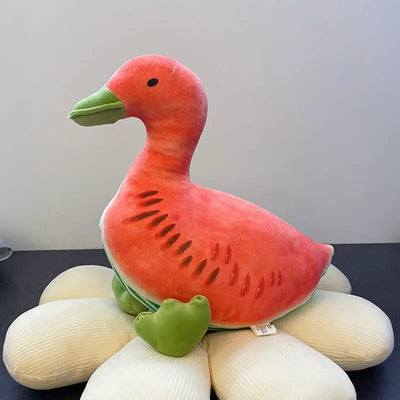 Plush Fruit Duck Springtime Decor, Three Styles, 12" | 30 cm plush toy – – Red – Image 8 | Plushie Produce