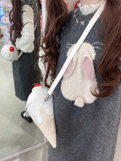 Plush Ice Cream Shoulder Bag – A Kawaii Plushie with Sweet Style plush toy – – – Image 7 | Plushie Produce
