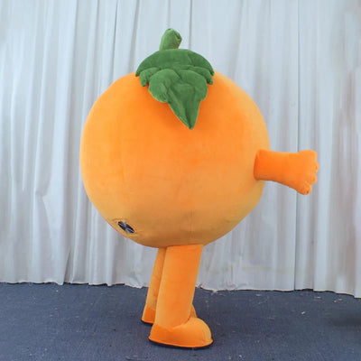 Plush Inflatable Orange Costume, heights 4.9-5.6 feet (1.50-1.70 m) plush toy – – – Image 4 | Plushie Produce