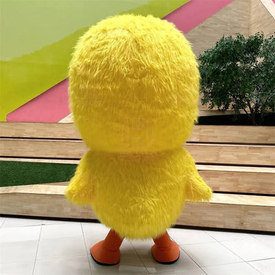 Plush Inflatable Yellow Chick Costume- fits heights 4.9-5.6 ft plush toy – costume – – Image 3 | Plushie Produce