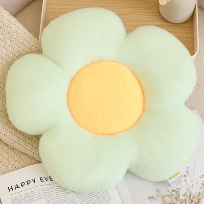Plush Pastel Marshmallow Throw Pillows, 23 Designs plush toy – – green flower – Image 16 | Plushie Produce