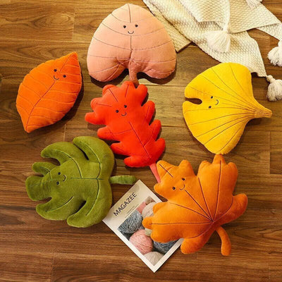 Plushie Autumn Leaf Collection- Fall Decor, Six Styles, 14" | 35 cm plush toy – – – Image 13 | Plushie Produce