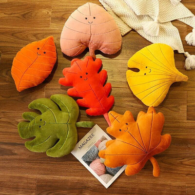 Plushie Autumn Leaf Collection- Fall Decor, Six Styles, 14" | 35 cm plush toy – – – Image 14 | Plushie Produce