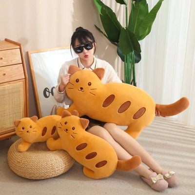 Plushie Baguette in a Cat Design, 17-30" | 43-75 cm plush toy – – – Image 1 | Plushie Produce