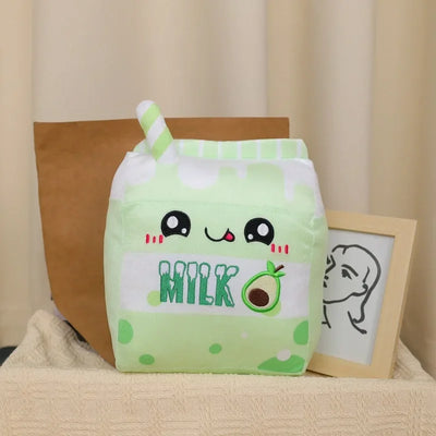 Plushie Carton of Flavored Milk Plushie, Six Flavors, 10" | 25 cm plush toy – – Avocado – Image 9 | Plushie Produce