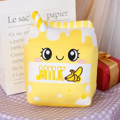 Plushie Carton of Flavored Milk Plushie, Six Flavors, 10" | 25 cm plush toy – – Banana – Image 6 | Plushie Produce