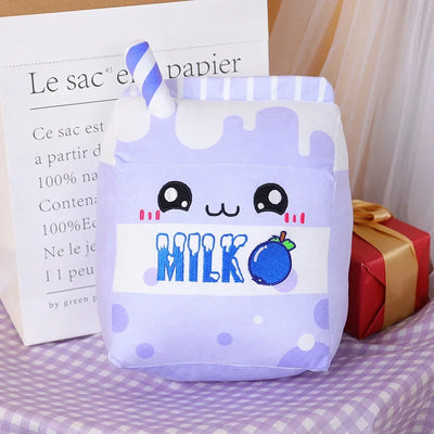 Plushie Carton of Flavored Milk Plushie, Six Flavors, 10" | 25 cm plush toy – – Blueberry – Image 11 | Plushie Produce