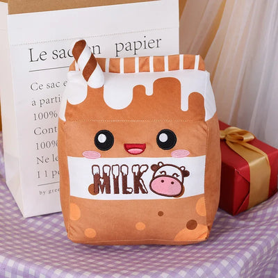 Plushie Carton of Flavored Milk Plushie, Six Flavors, 10" | 25 cm plush toy – – Chocolate – Image 10 | Plushie Produce