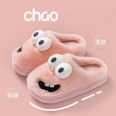 Plushie Cartoon Bird Slippers, US Men 4-10/ Women 5.5-11.5 plush toy – – Pink – Image 8 | Plushie Produce