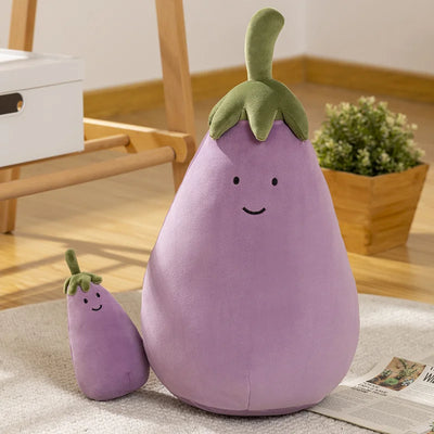 Plushie Cartoon Eggplant, 7-16" | 17-40 cm plush toy – – – Image 5 | Plushie Produce