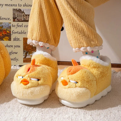 Plushie Chicken Boot Slippers, Children's Size through US Men 9/Women 10.5 plush toy – – – Image 5 | Plushie Produce