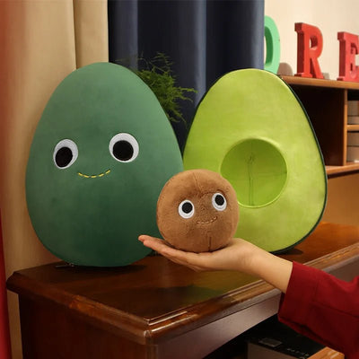 Plushie Disassembled Cartoon Avocado, 12" | 30 cm plush toy – – – Image 3 | Plushie Produce