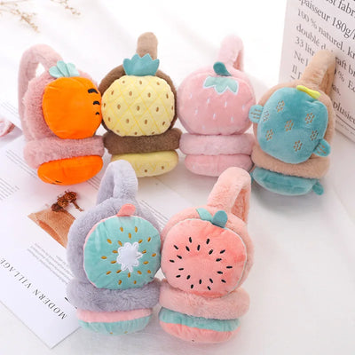 Plushie Fruit and Plant Children's Ear Muff, 6 Varieties plush toy – – – Image 1 | Plushie Produce