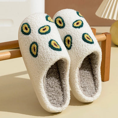Plushie Fruit-Inspired Slip-On Slippers, Five Styles plush toy – – Avocado – Image 1 | Plushie Produce