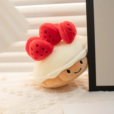 Plushie Fruit Tart Dessert, 4-8" | 10-20 cm plush toy – – – Image 3 | Plushie Produce
