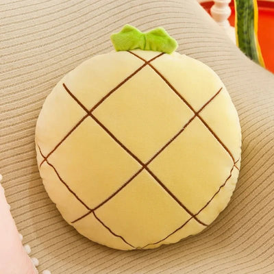 Plushie Fruit & Veggie Pillow Blanket Combo, 10 Pillow Designs plush toy – – Pineapple/ Round – Image 15 | Plushie Produce