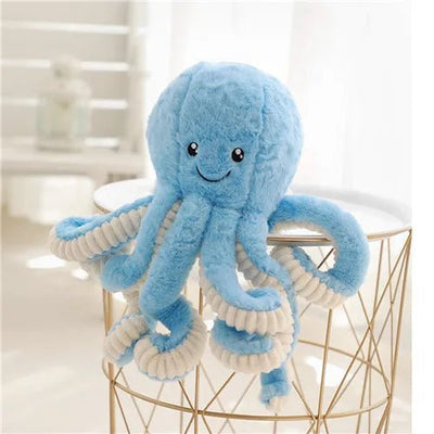 Plushie Fuzzy Cuddling Octopus, Five Colors, 0.59-2.6' | 18-80cm plush toy – – Blue – Image 10 | Plushie Produce