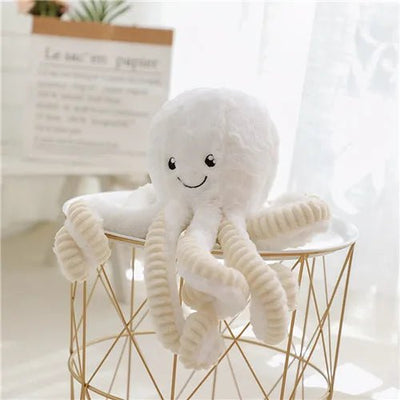Plushie Fuzzy Cuddling Octopus, Five Colors, 0.59-2.6' | 18-80cm plush toy – – white – Image 11 | Plushie Produce