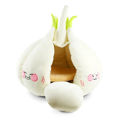 Plushie Garlic Kawaii Pet Bed for pets to 16.5 lbs (7.5 kg) plush toy – – – Image 8 | Plushie Produce