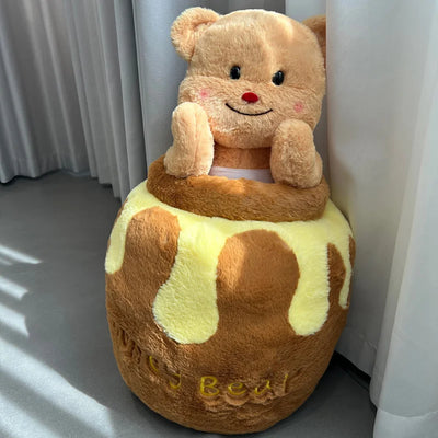 Plushie Honey Pot with Bear Stuffed Animal plush toy – – – Image 5 | Plushie Produce