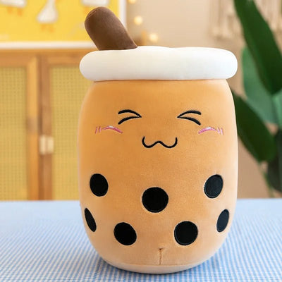 Plushie Jumbo Bubble Tea, 16 Styles, 9-28" | 22-70cm plush toy – – Brown Sugar/Closed Eyes – Image 14 | Plushie Produce