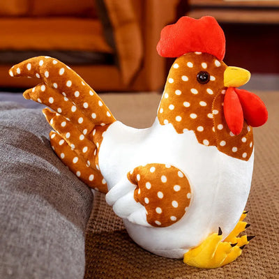 Plushie Jumbo Chicken Decor, Four Colors, 12-31" | 30-80 cm plush toy – – Brown – Image 7 | Plushie Produce