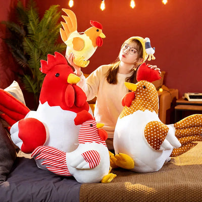 Plushie Jumbo Chicken Decor, Four Colors, 12-31" | 30-80 cm plush toy – – – Image 1 | Plushie Produce