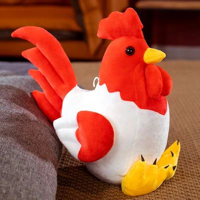 Plushie Jumbo Chicken Decor, Four Colors, 12-31" | 30-80 cm plush toy – – Red – Image 6 | Plushie Produce