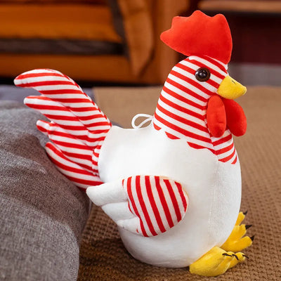 Plushie Jumbo Chicken Decor, Four Colors, 12-31" | 30-80 cm plush toy – – white-red – Image 5 | Plushie Produce