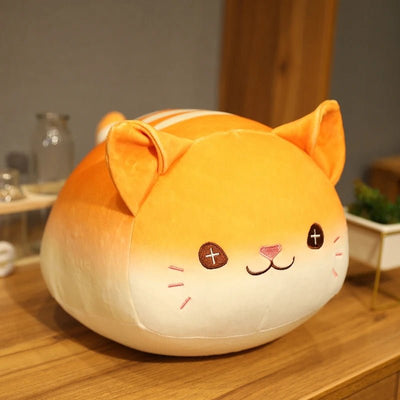 Plushie Kawaii Cat as Sourdough Bread, 12-16" | 30-40 cm plush toy – – Orange – Image 8 | Plushie Produce