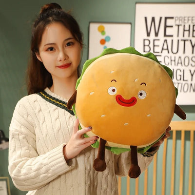 Plushie Kawaii Hamburger, Two Styles, 6-28" | 15-70 cm plush toy – – – Image 5 | Plushie Produce