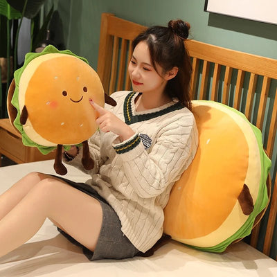 Plushie Kawaii Hamburger, Two Styles, 6-28" | 15-70 cm plush toy – – – Image 9 | Plushie Produce