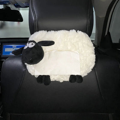 Plushie Lamb Tissue Box Holder for Cars plush toy – – – Image 2 | Plushie Produce