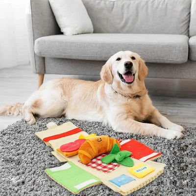 Plushie Picnic Basket Dog Sniffing Toy, 7" | 17 cm plush toy – – – Image 3 | Plushie Produce