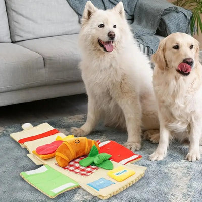 Plushie Picnic Basket Dog Sniffing Toy, 7" | 17 cm plush toy – – – Image 5 | Plushie Produce