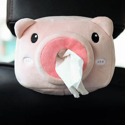 Plushie Pig Tissue Dispenser - Cute & Functional Car Accessory plush toy – – – Image 1 | Plushie Produce