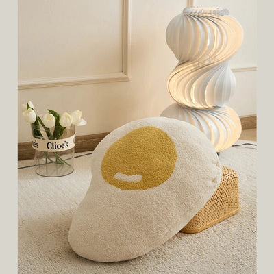 Plushie Poached Egg Throw Pillow, 20" | 50 cm plush toy – – – Image 6 | Plushie Produce