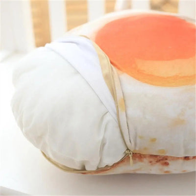 Plushie Realistic Fried Egg Pillow, 15" | 38 cm plush toy – – – Image 5 | Plushie Produce