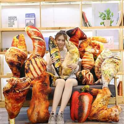 Plushie Realistic Grilled Meat Throw Pillows, Nine Styles, 8-24" | 20-60 cm plush toy – – – Image 1 | Plushie Produce