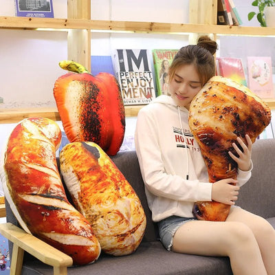 Plushie Realistic Grilled Meat Throw Pillows, Nine Styles, 8-24" | 20-60 cm plush toy – – – Image 3 | Plushie Produce