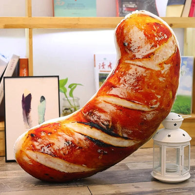 Plushie Realistic Grilled Meat Throw Pillows, Nine Styles, 8-24" | 20-60 cm plush toy – – Sausage – Image 7 | Plushie Produce